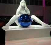 Lady Gaga's Art Pop Chrome Sphere with the blue tint applied.