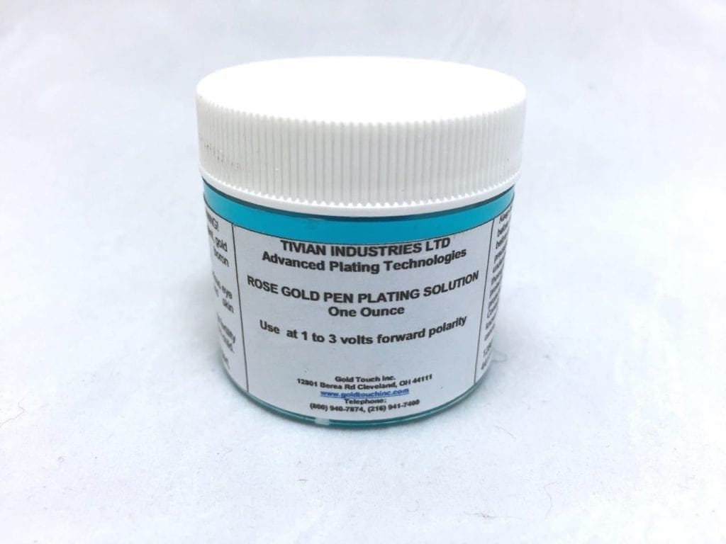 Rose Gold Pen Plating Solution Non Cyanide