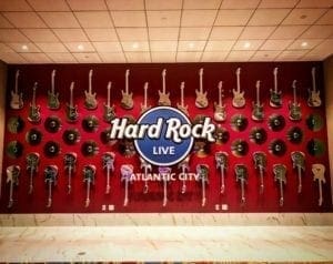 Cosmichrome guitars at the Hard Rock Casino in Atlantic City