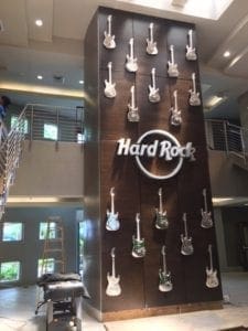 Hard Rock Casino Chrome Guitar Tower