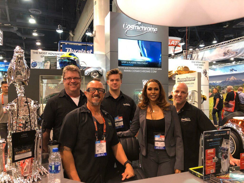 The Gold Touch/Cosmichrome crew at SEMA 2019